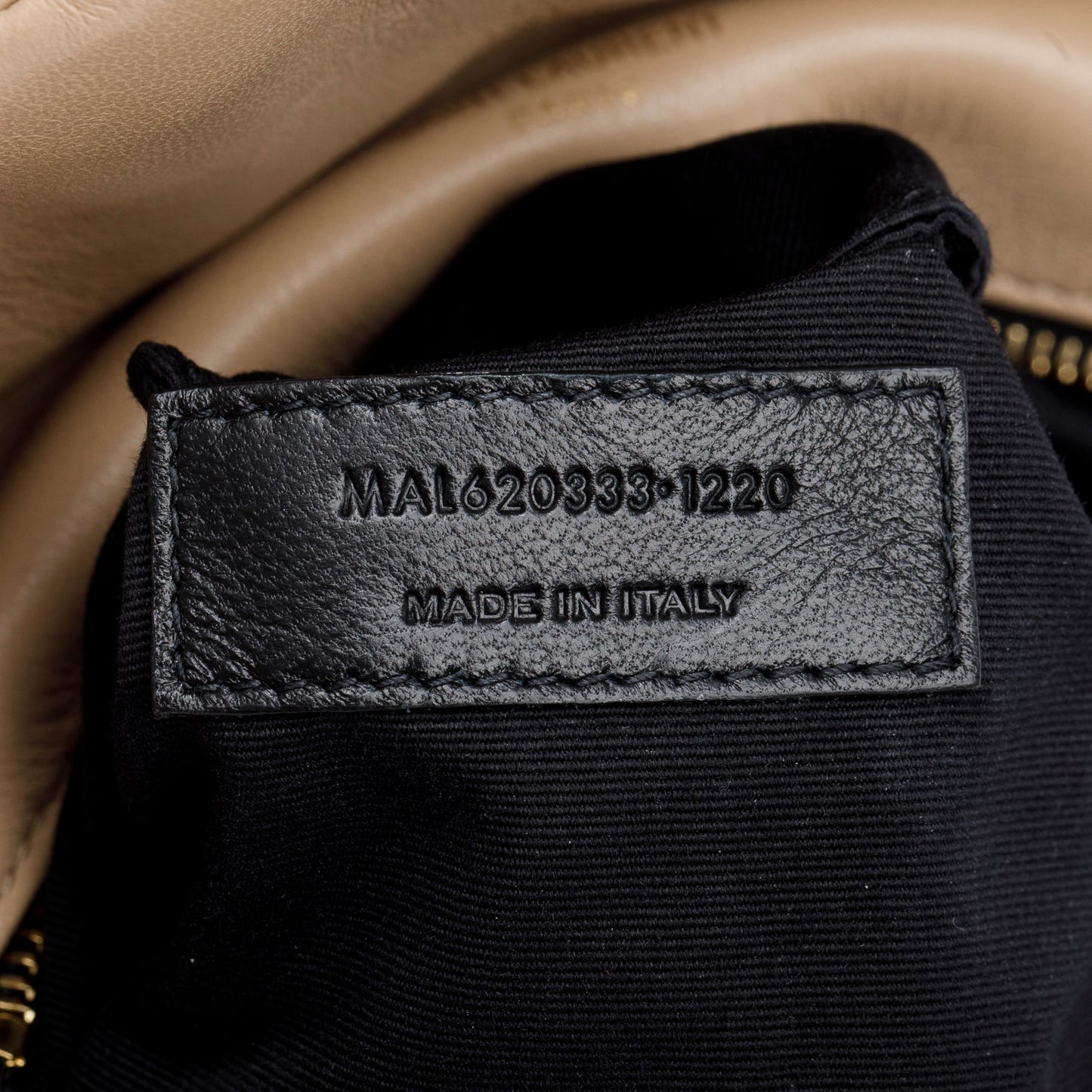 Saint Laurent 2020 Dark Beige Lambskin Quilted Toy Loulou Monogram Chain Satchel