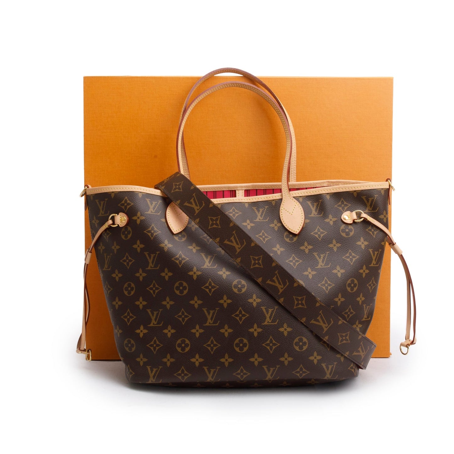 Louis Vuitton 2025 Monogram Neverfull Bandouliere Inside Out MM