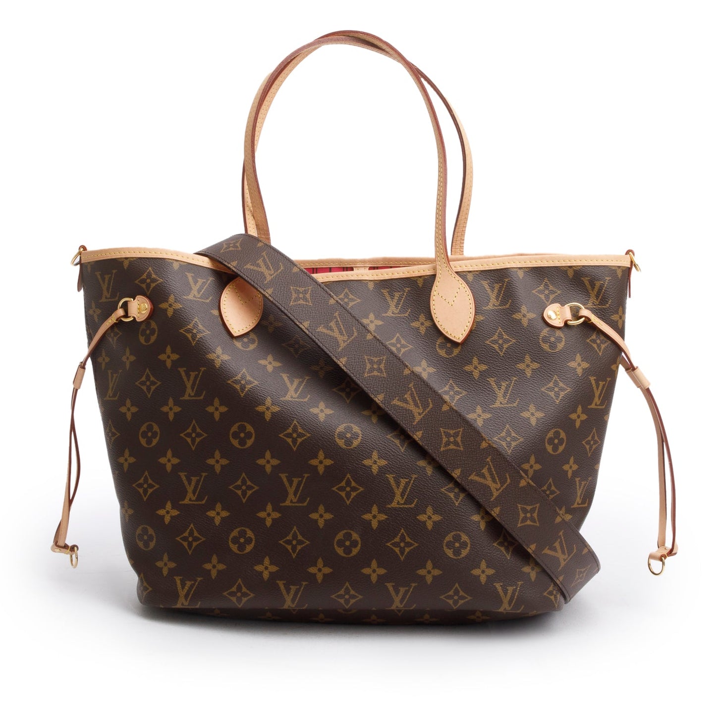 Louis Vuitton 2025 Monogram Neverfull Bandouliere Inside Out MM