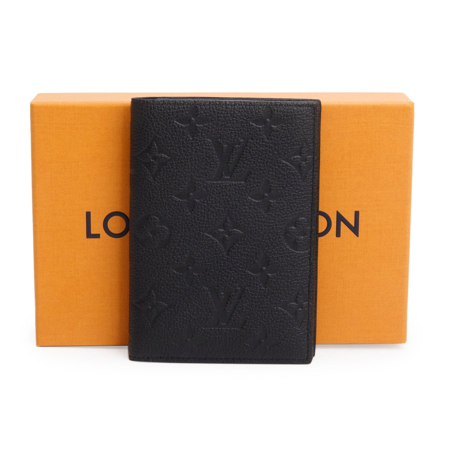 Louis Vuitton 2024 Black Monogram Empreinte Passport Cover