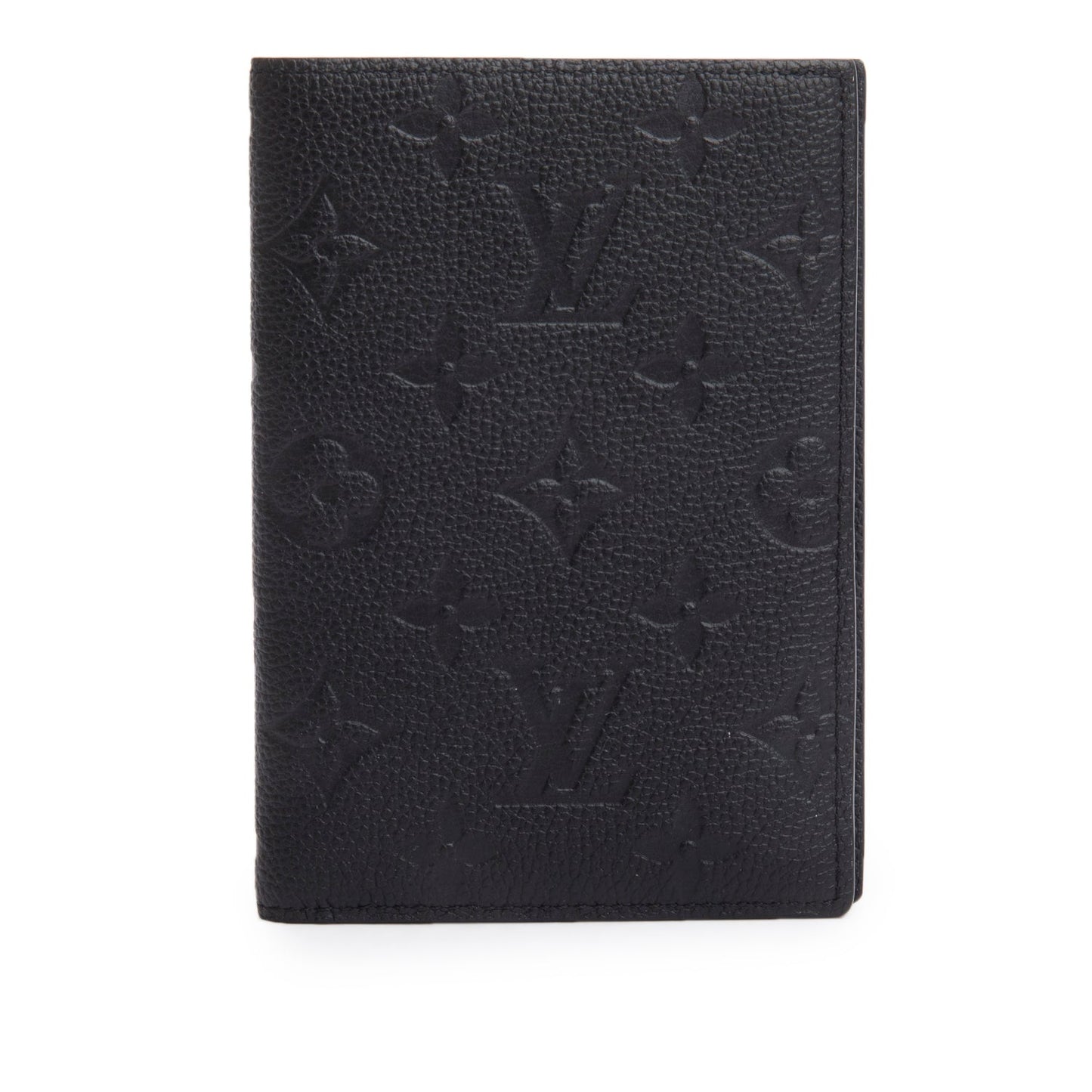 Louis Vuitton 2024 Black Monogram Empreinte Passport Cover