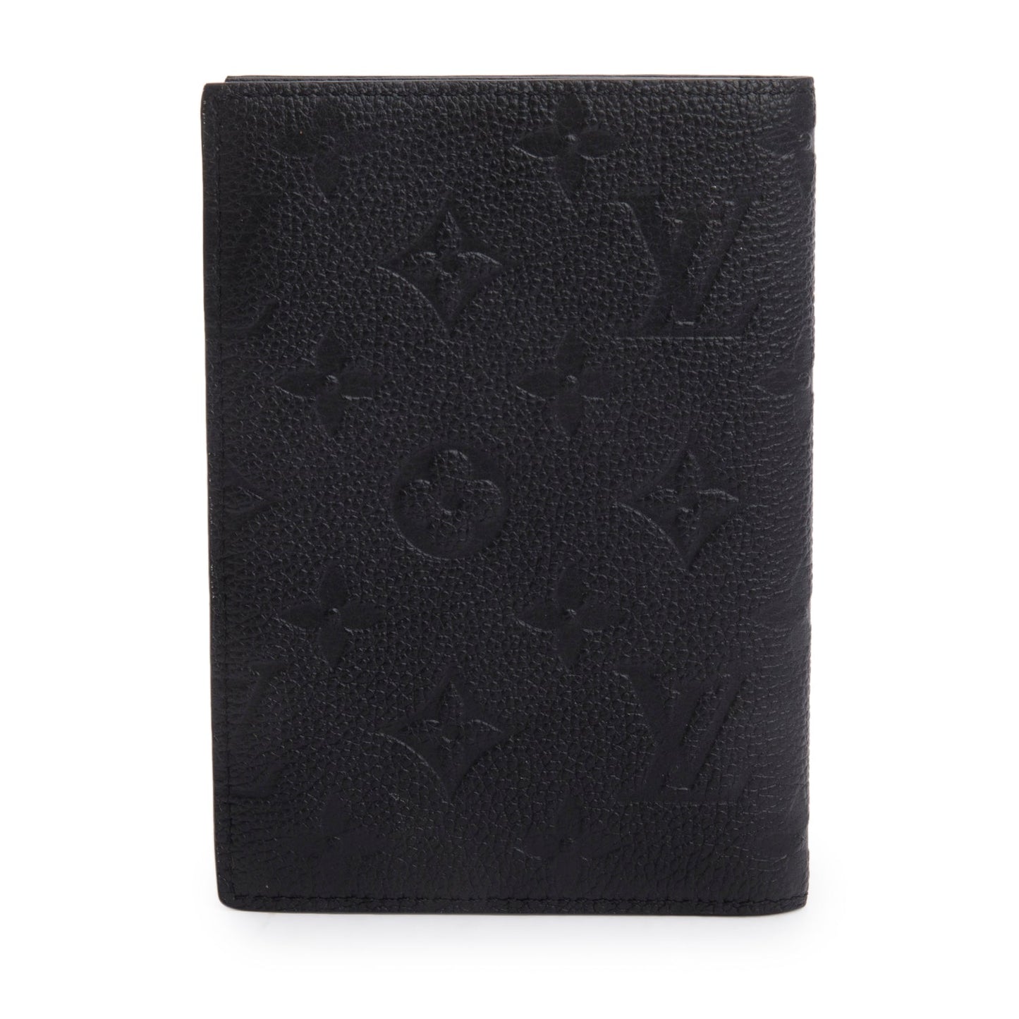 Louis Vuitton 2024 Black Monogram Empreinte Passport Cover