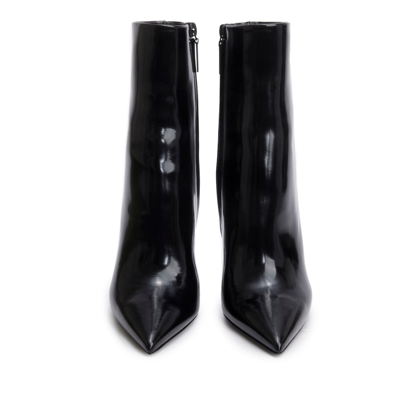 Saint Laurent Black Patent Leather Opyum Ankle Boots, Size 37