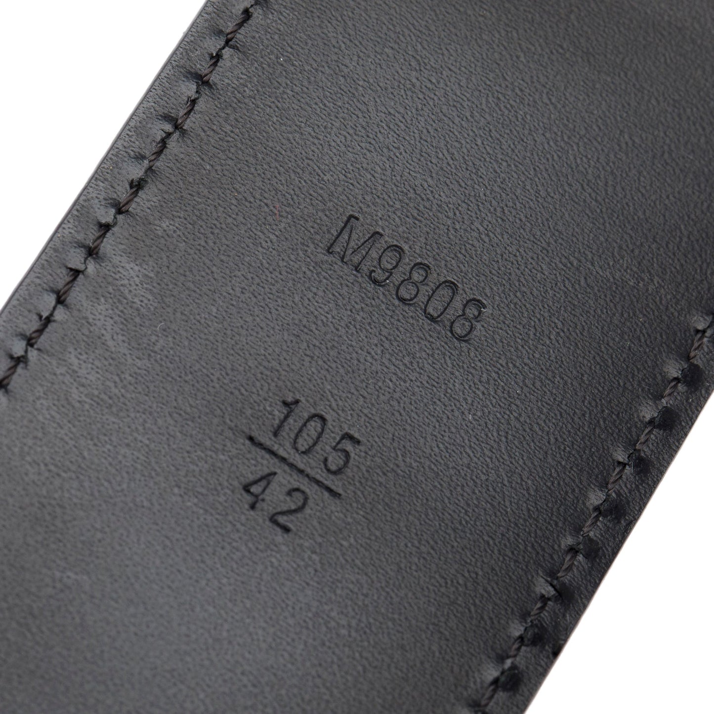 Louis Vuitton Damier Graphite Canvas LV Initials 40 MM Belt 105 42