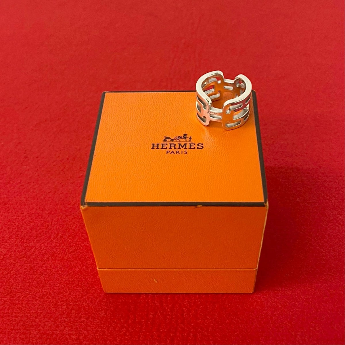 HERMES Ring Silver925 Silver Alkane PM