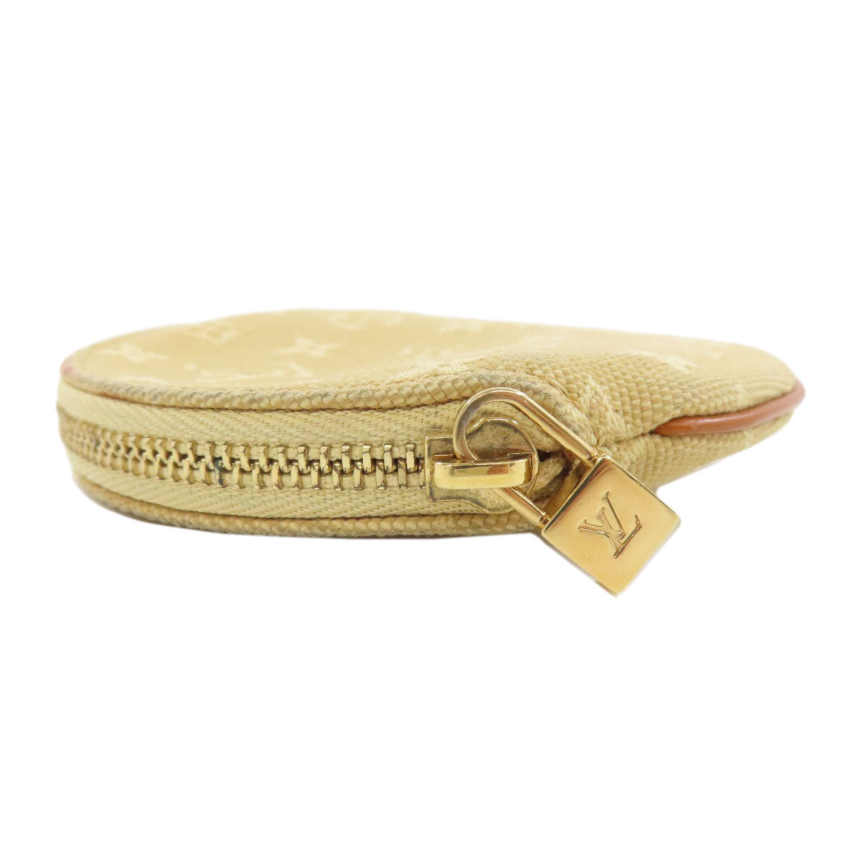 LOUIS VUITTON Coin case M92452 Monogram mini run beige Portonet Ron Women