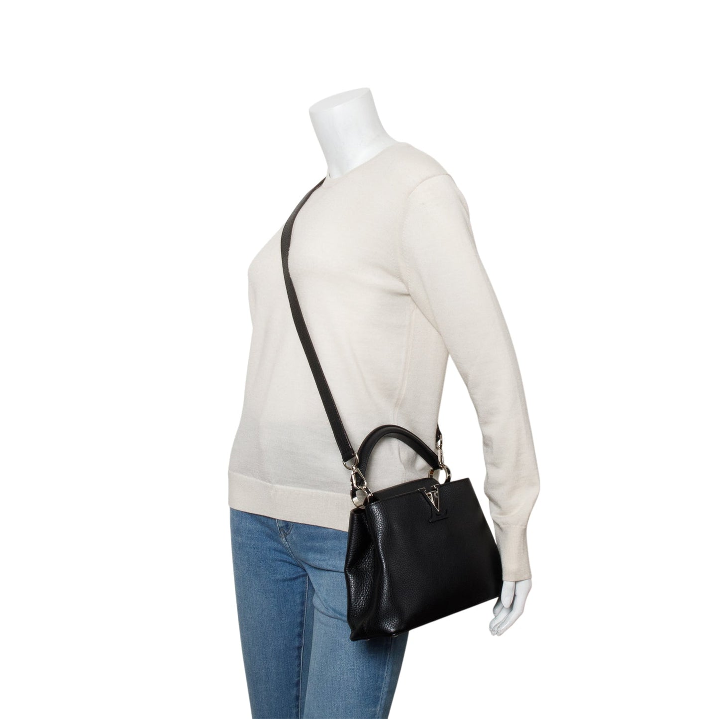 Louis Vuitton Black Taurillon Mini Capucines