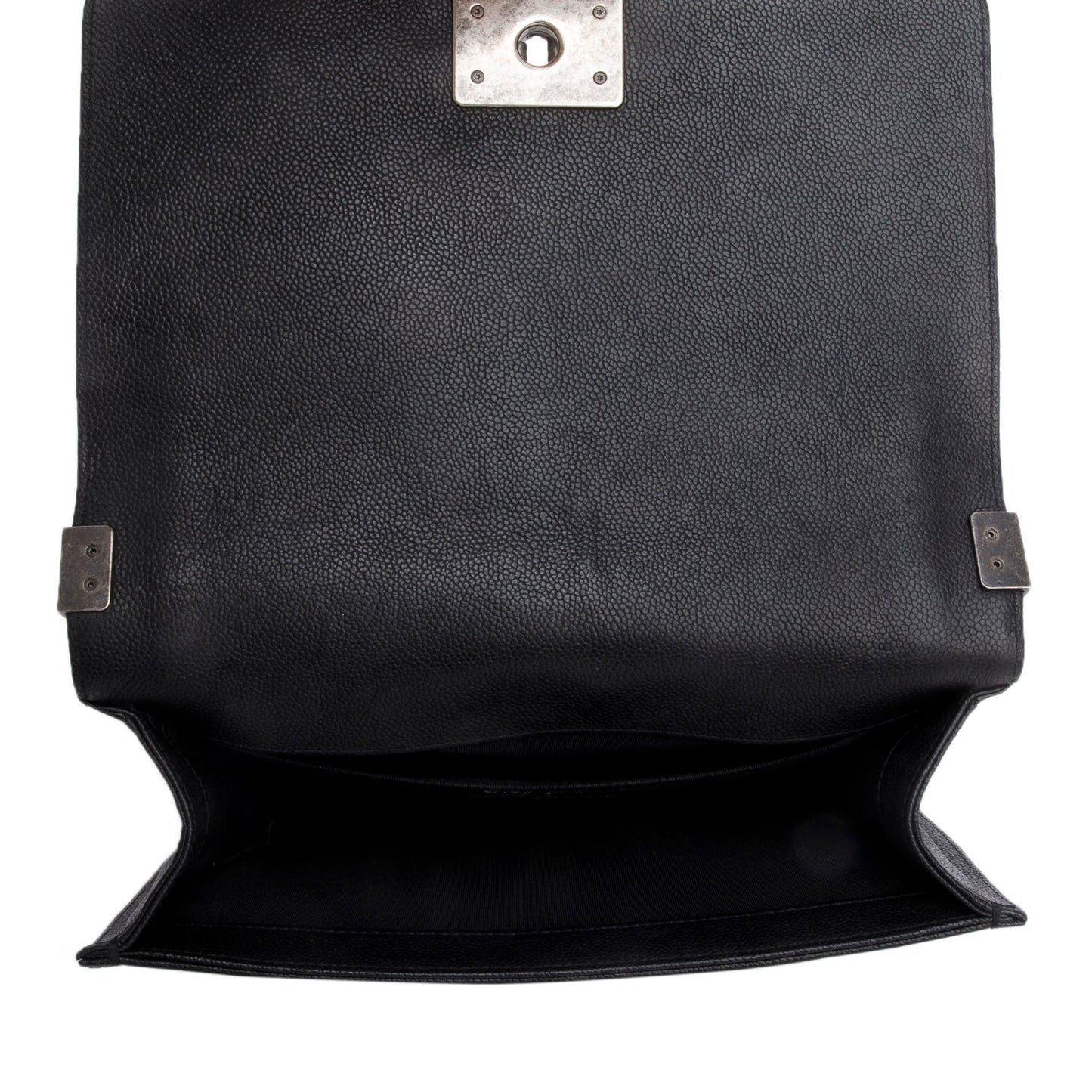 Chanel Black Caviar Quilted Medium Boy Flap Bag
