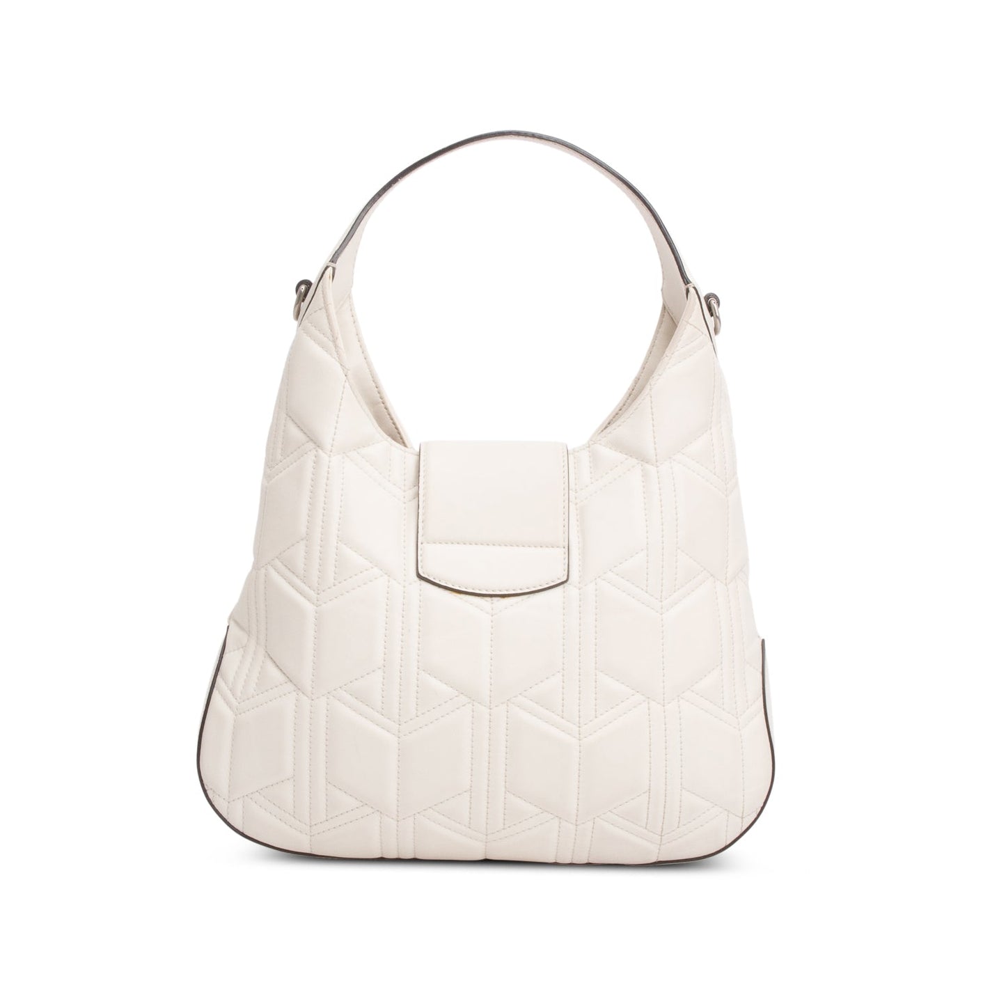 Gucci White Leather Matelasse Dionysus Hobo