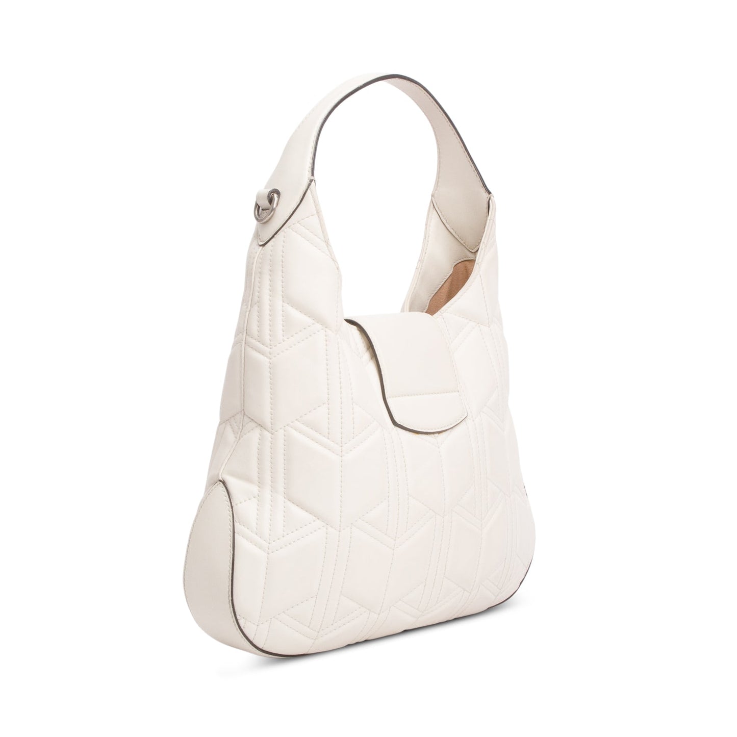 Gucci White Leather Matelasse Dionysus Hobo