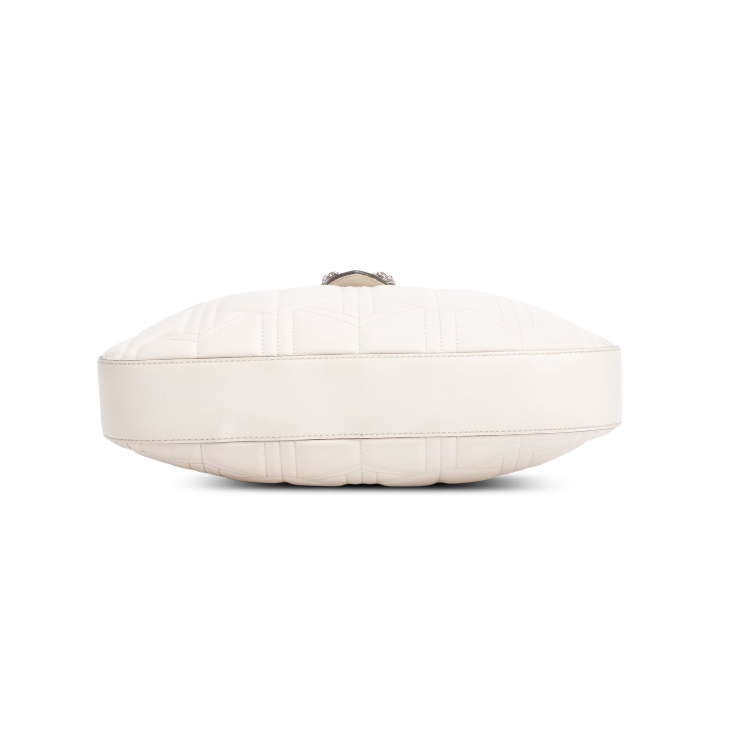 Gucci White Leather Matelasse Dionysus Hobo