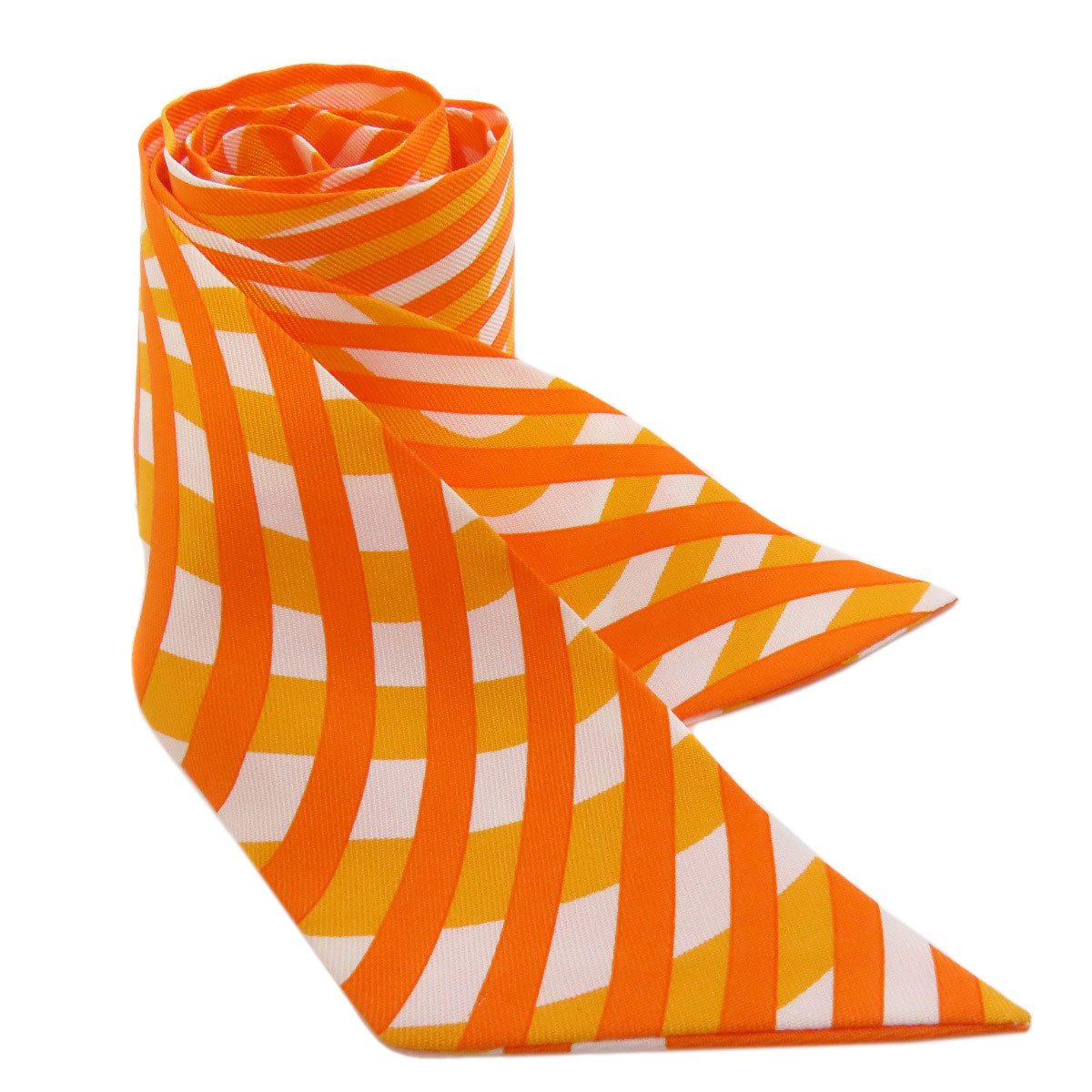 HERMES scarf silk Orange Twilly Women