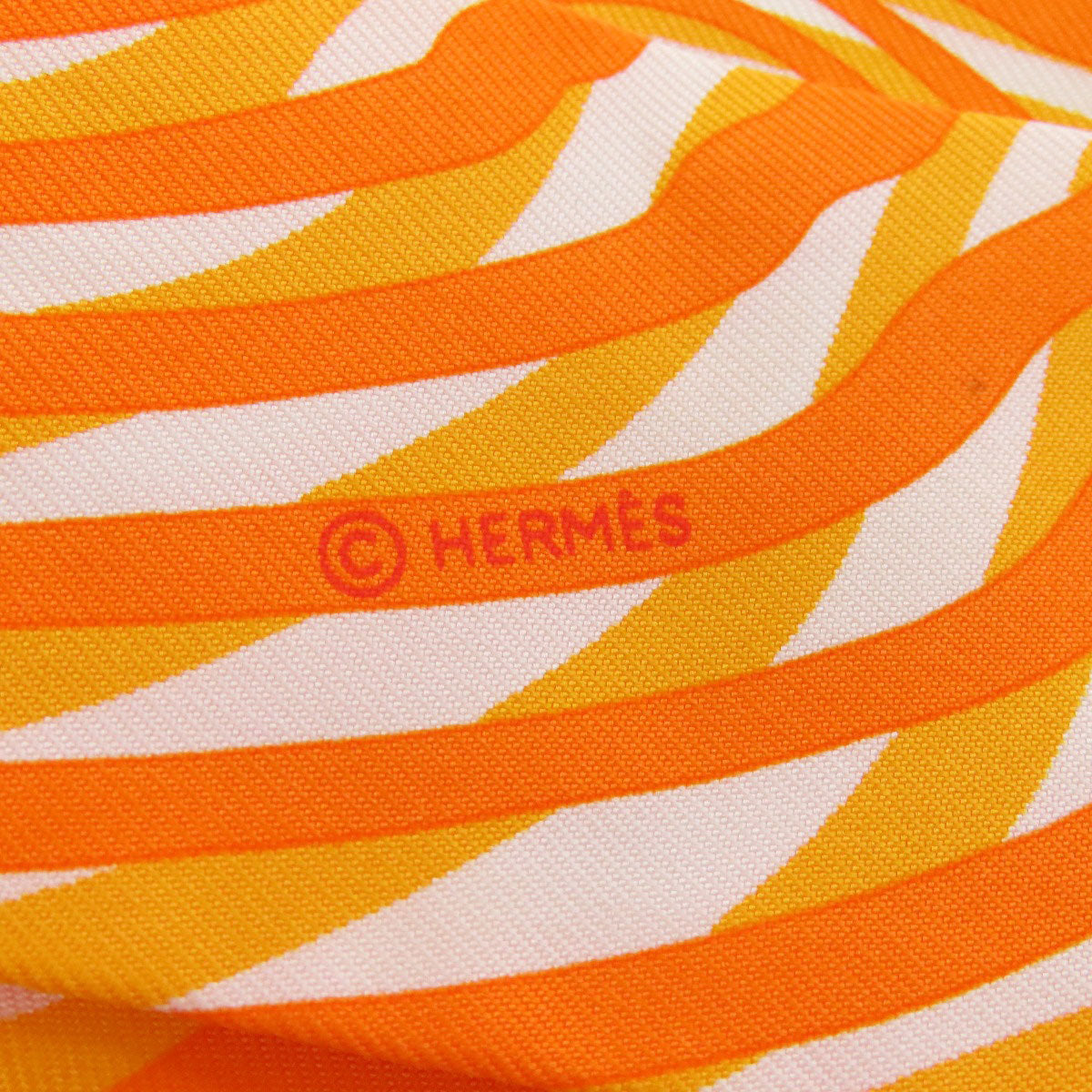 HERMES scarf silk Orange Twilly Women