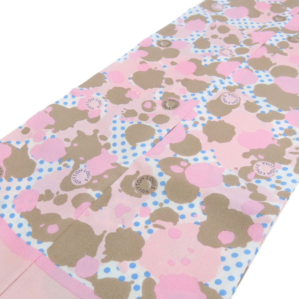 LOUIS VUITTON scarf M75214 silk pink Bando Retro Flower Women