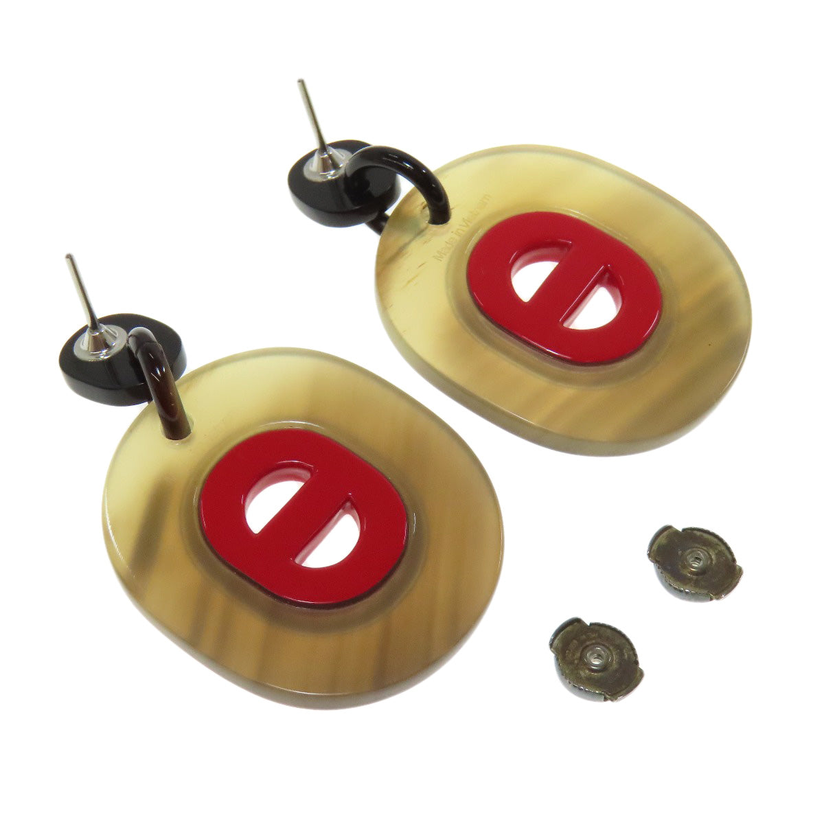HERMES Pierce Buffalo horn Brown Fidelio Village PM Women