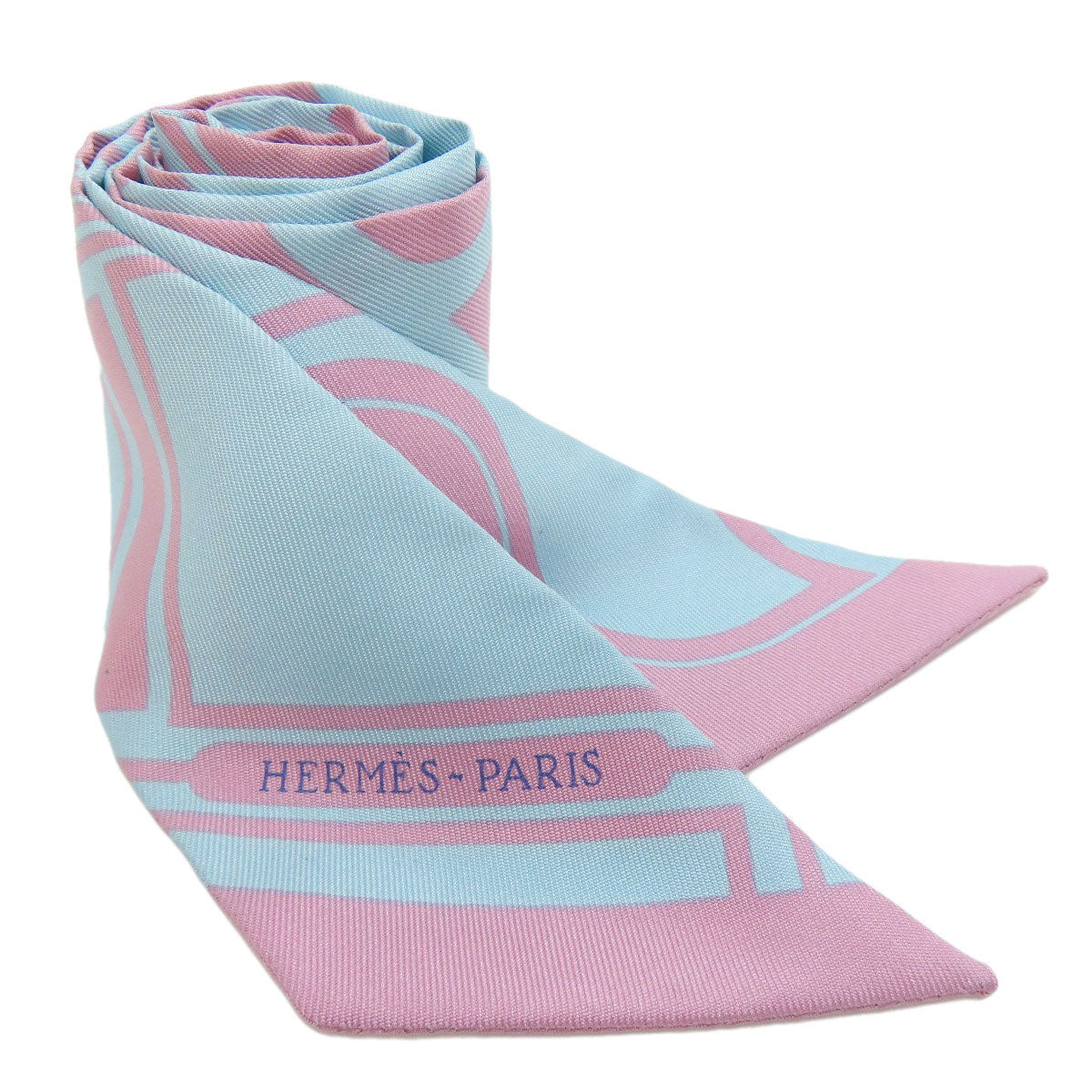HERMES scarf silk pink Twilly Women