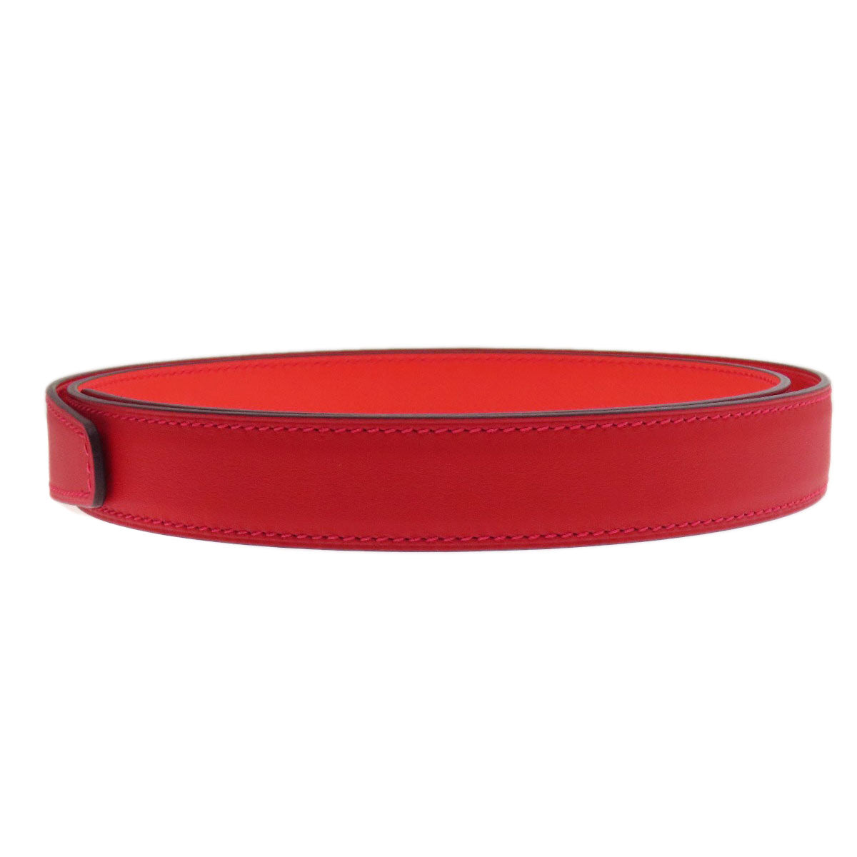 HERMES belt Swift, Epsom Red Rival Vermilion Rose SVMetal mens