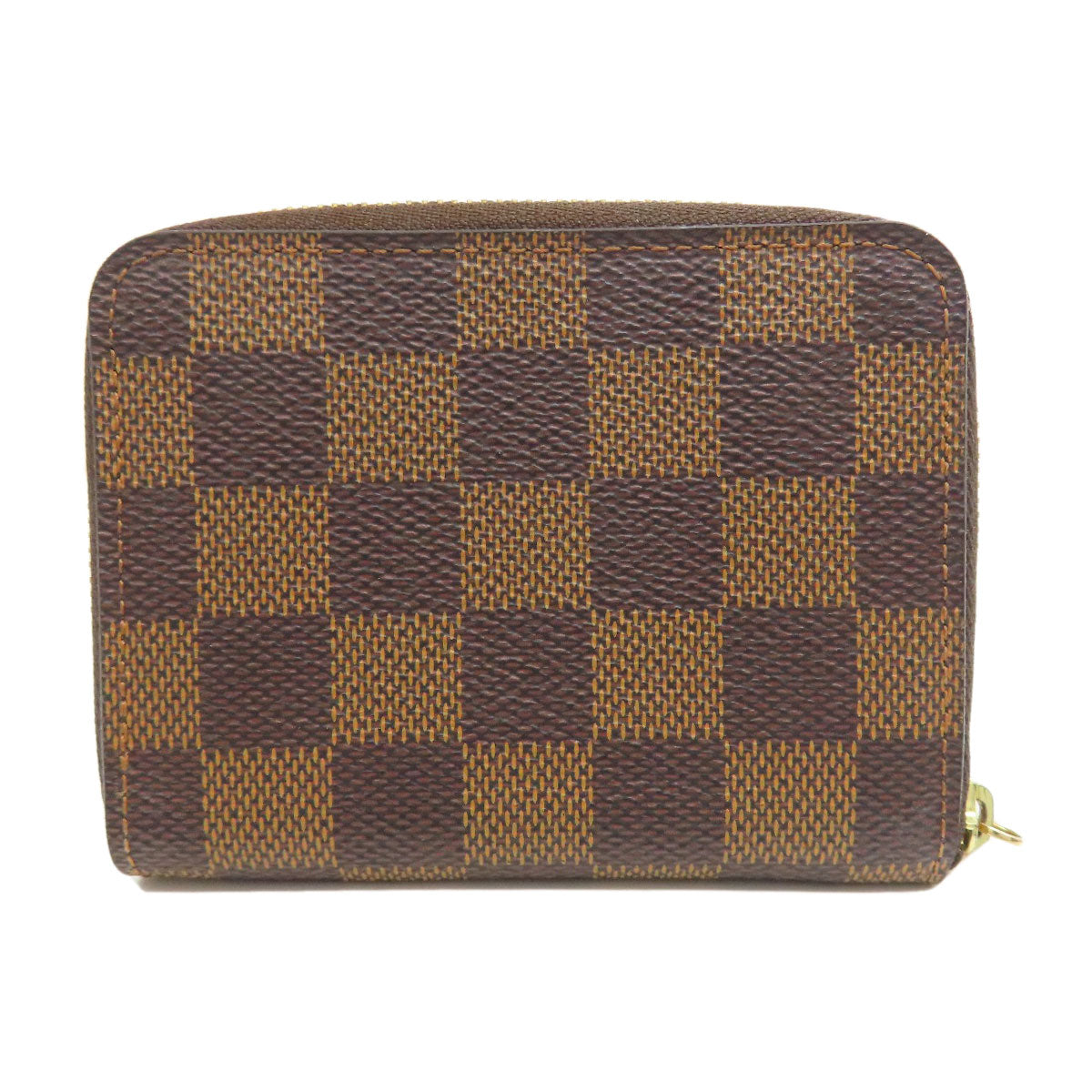 LOUIS VUITTON Coin case N63070 Damier canvas Brown Zippy coin purse Women(Unisex)