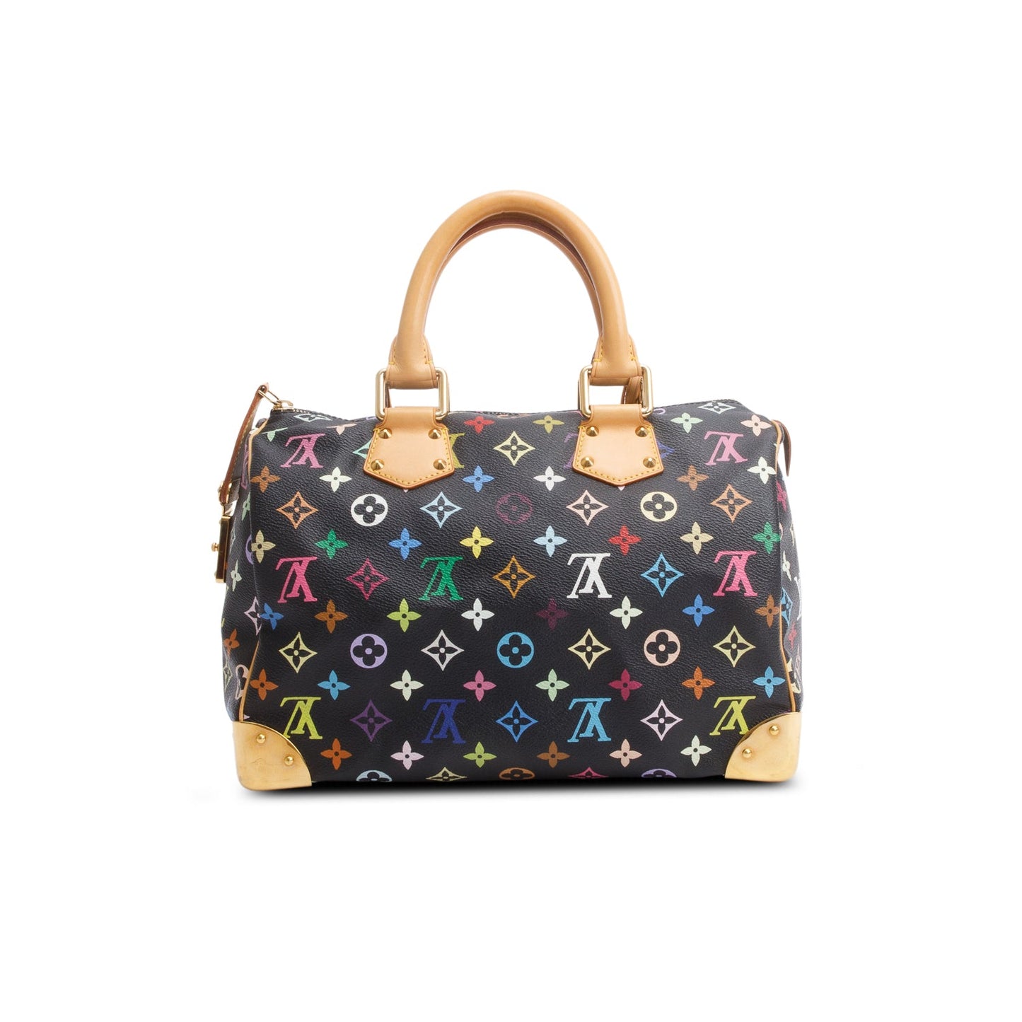 Louis Vuitton Black Monogram Multicolor Speedy 30