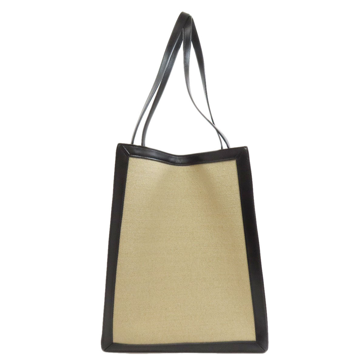 CELINE Tote Bag canvas beige logo Women