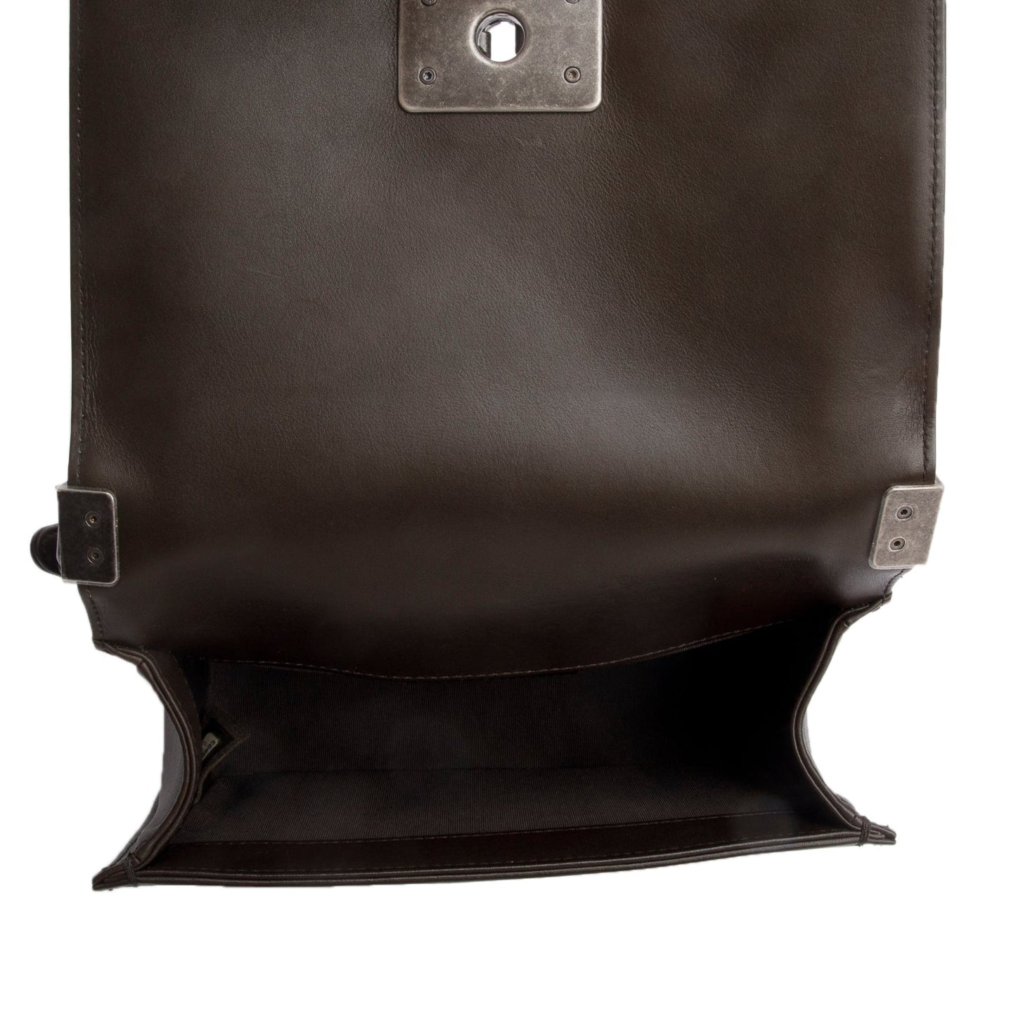 Chanel Brown Lambskin Chevron Small Boy Bag