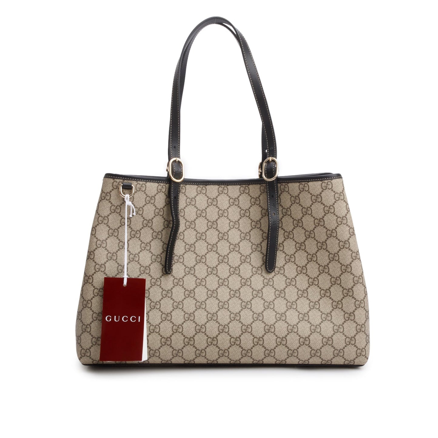Gucci GG Supreme Monogram Emblem Large Tote Bag