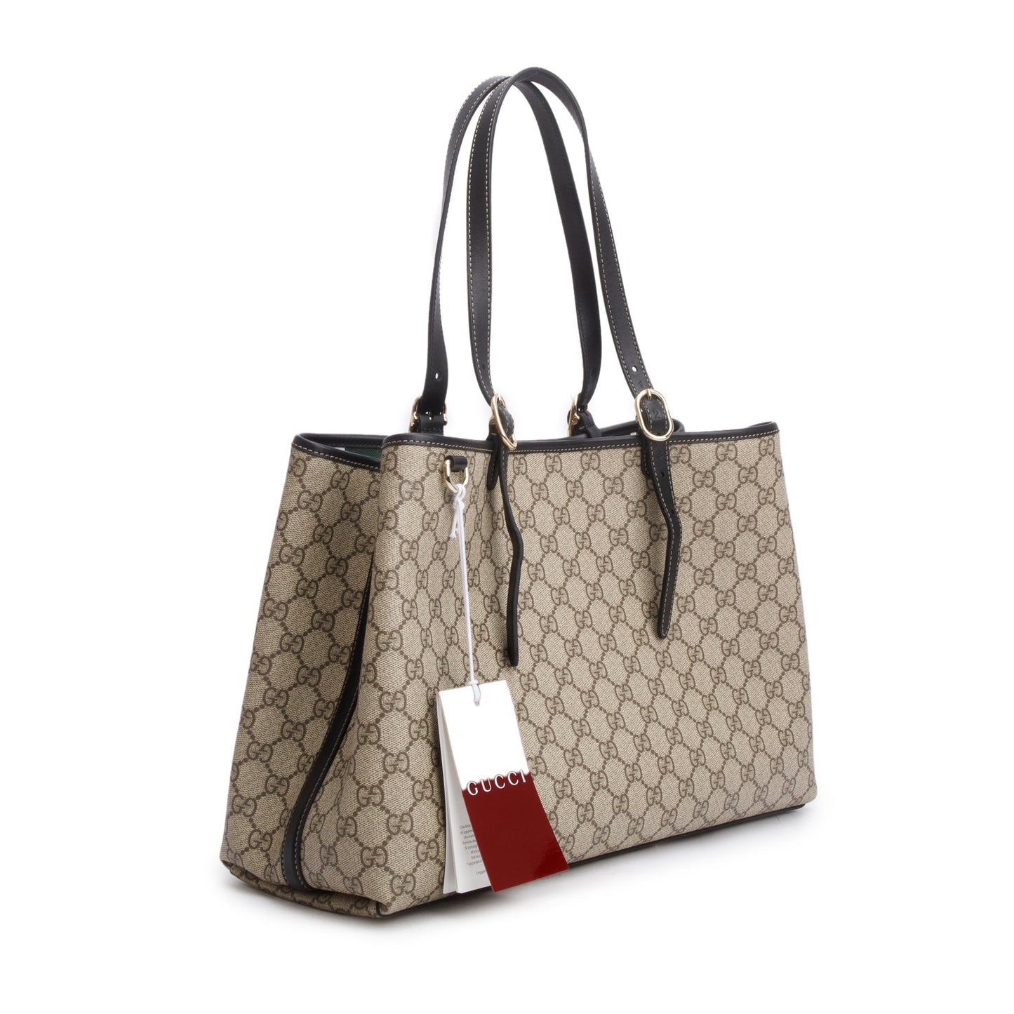 Gucci GG Supreme Monogram Emblem Large Tote Bag