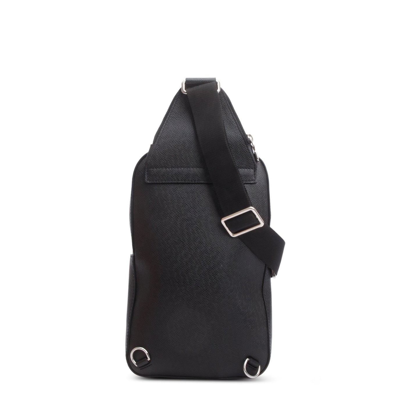 Louis Vuitton Black Taiga Leather Sac Avenue Slingback NM