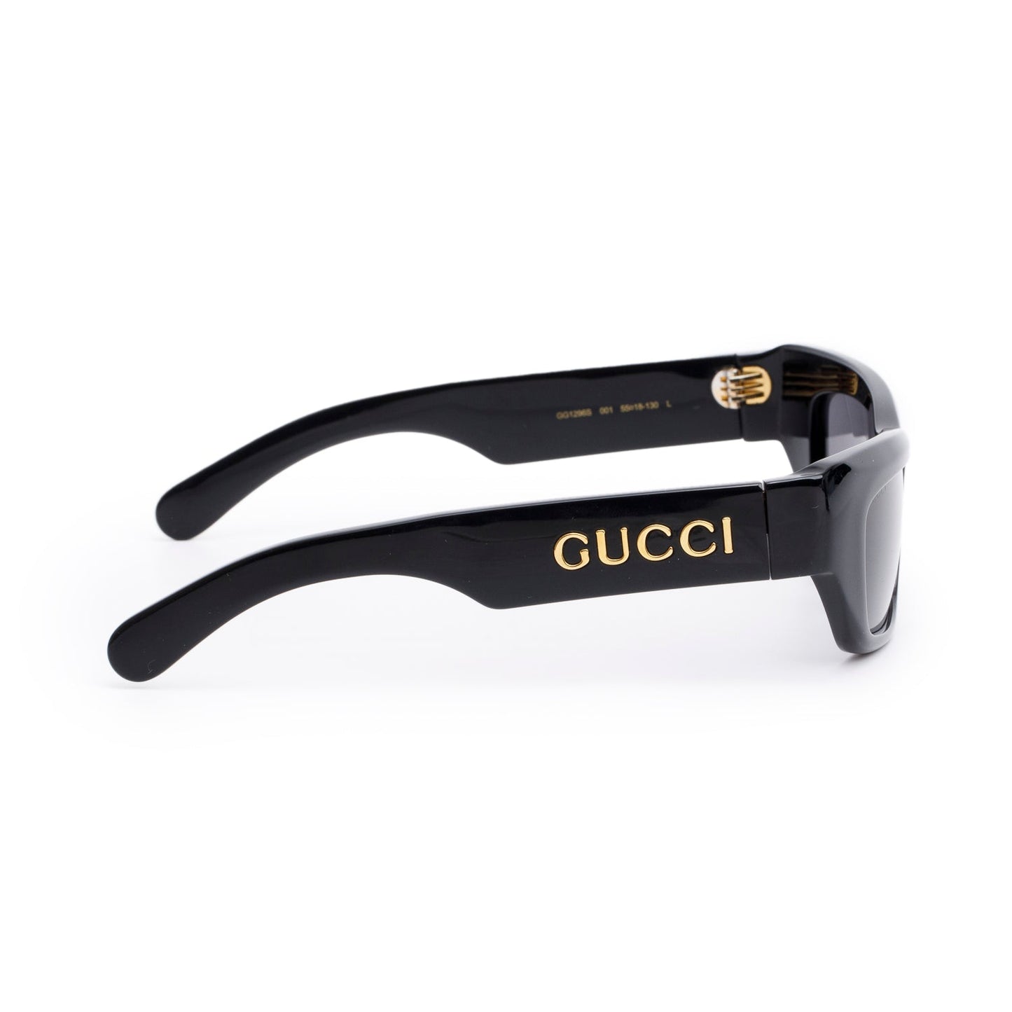 Gucci GG1296S Black Acetate Rectangle Sunglasses