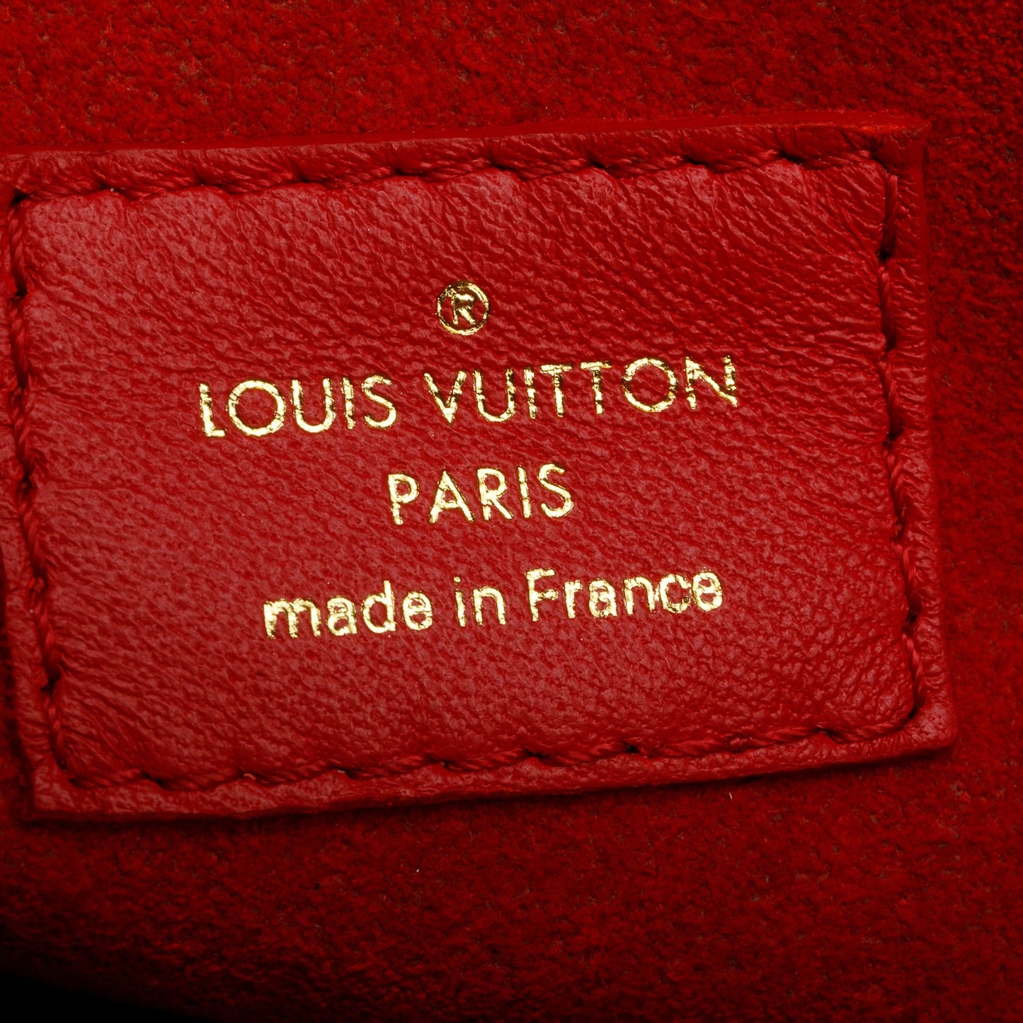 Louis Vuitton Monogram Red Leather Double V Bag
