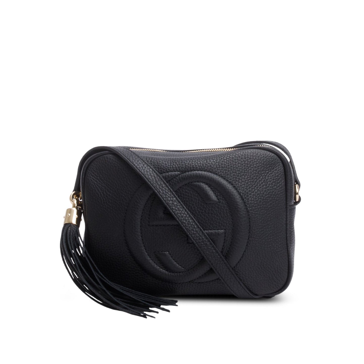 Gucci Black Pebbled Calfskin Small Soho Disco Bag