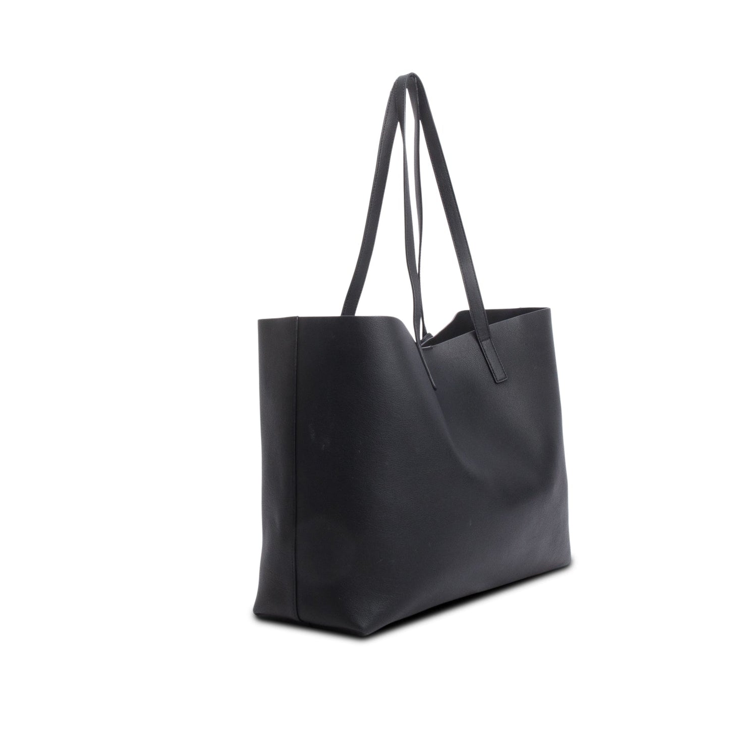 Saint Laurent Black Leather East/West Shopping Tote