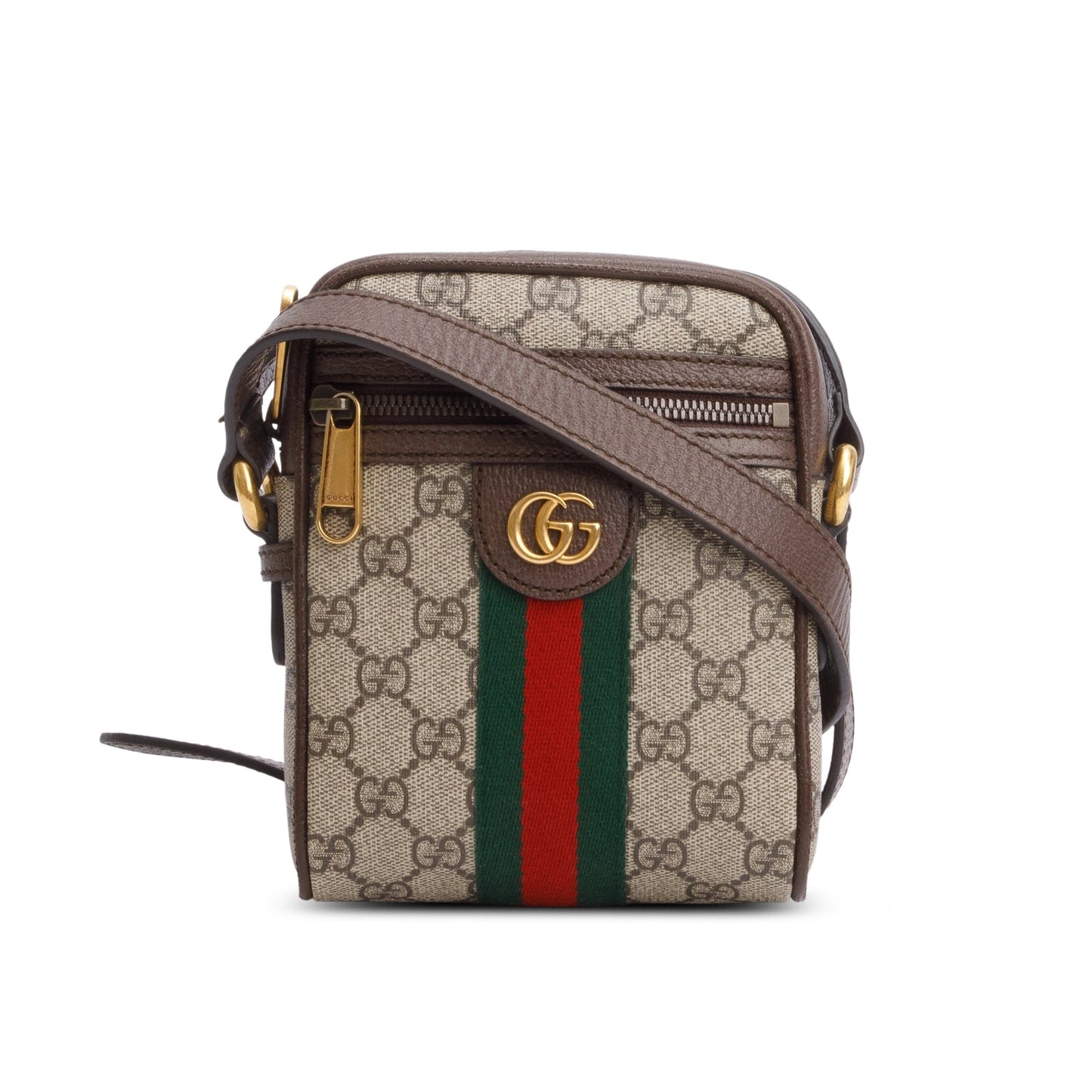 Gucci GG Supreme Monogram Web Mini Ophidia Messenger