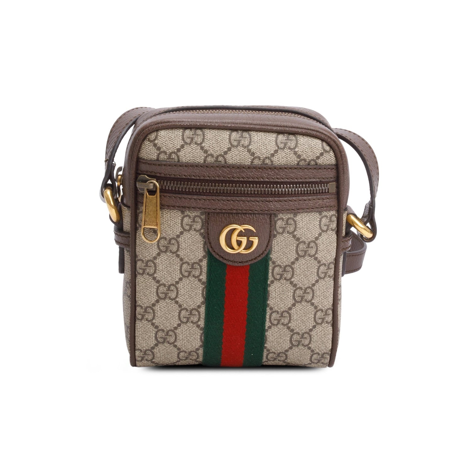 Gucci GG Supreme Monogram Web Mini Ophidia Messenger