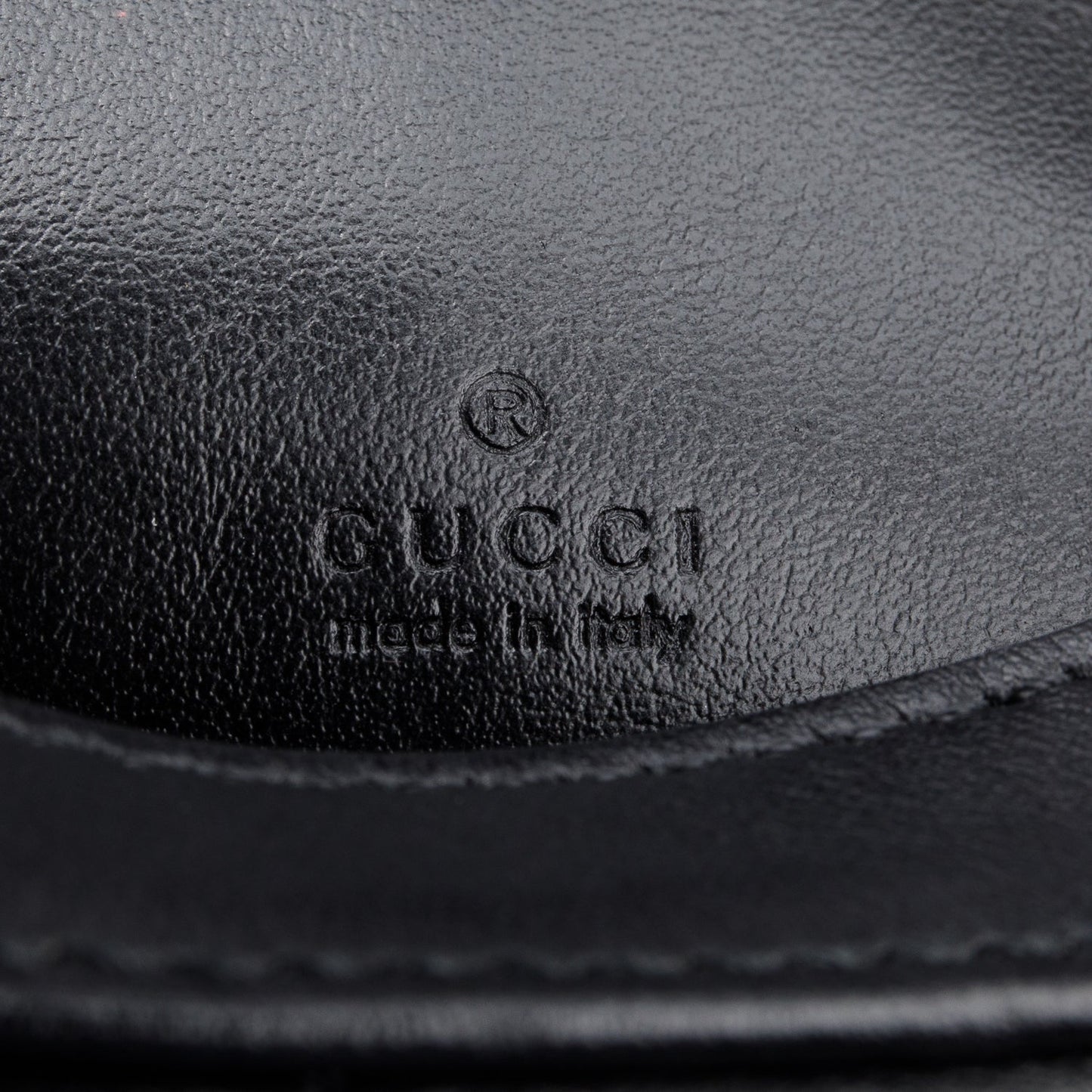 Gucci Black Calfskin Matelasse Chevron Mini GG Marmont Half Moon Hobo