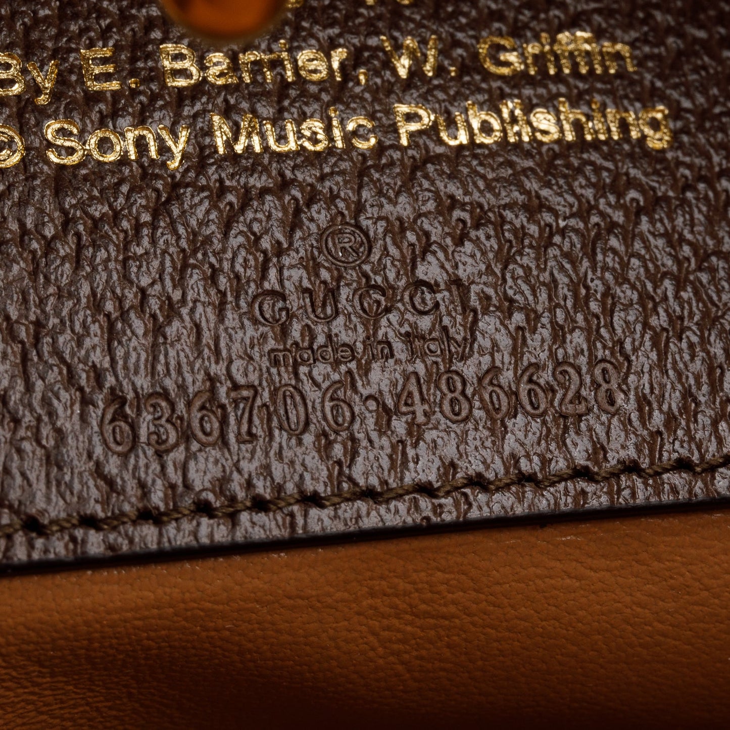 Gucci Neutral & Multicolor Music Is Mine Canvas Brown Leather Trim Small Jackie 1961 Shoulder Bag