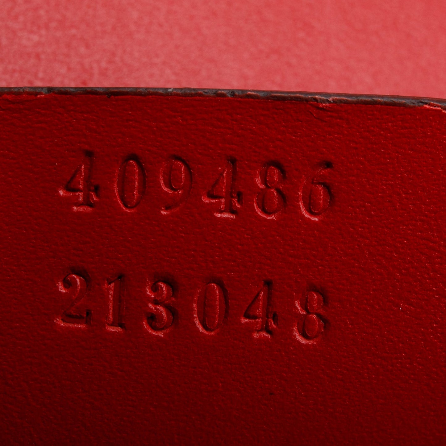 Gucci Red Signature Leather Medium Padlock Shoulder Bag