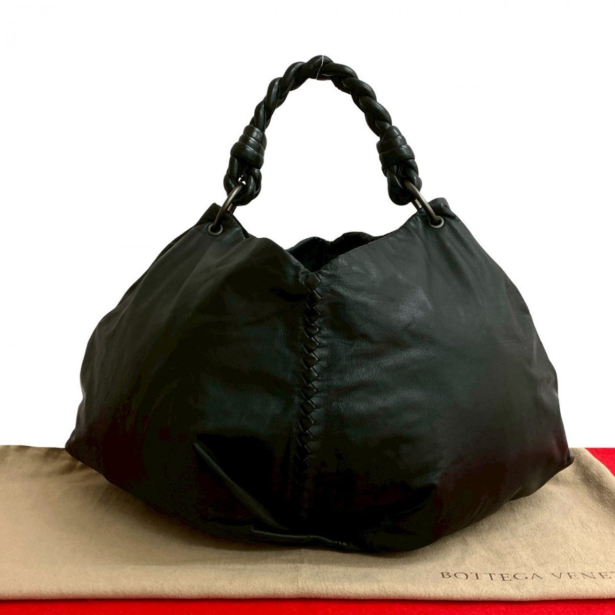 BOTTEGAVENETA Handbag leather black