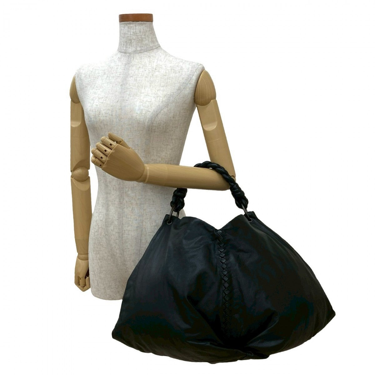 BOTTEGAVENETA Handbag leather black