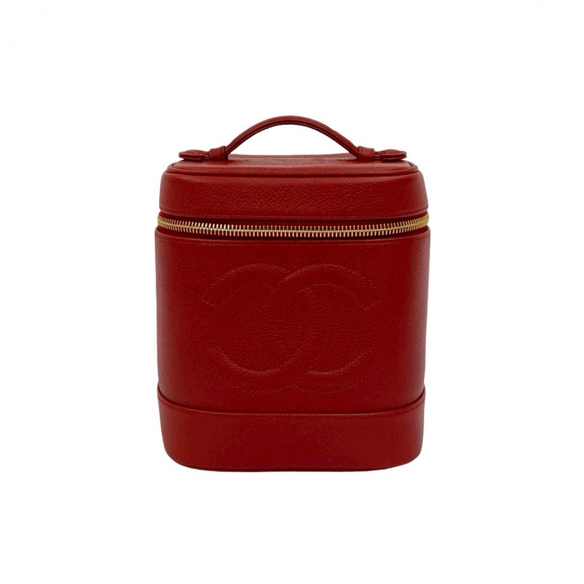 CHANEL Handbag Matt caviar skin Red