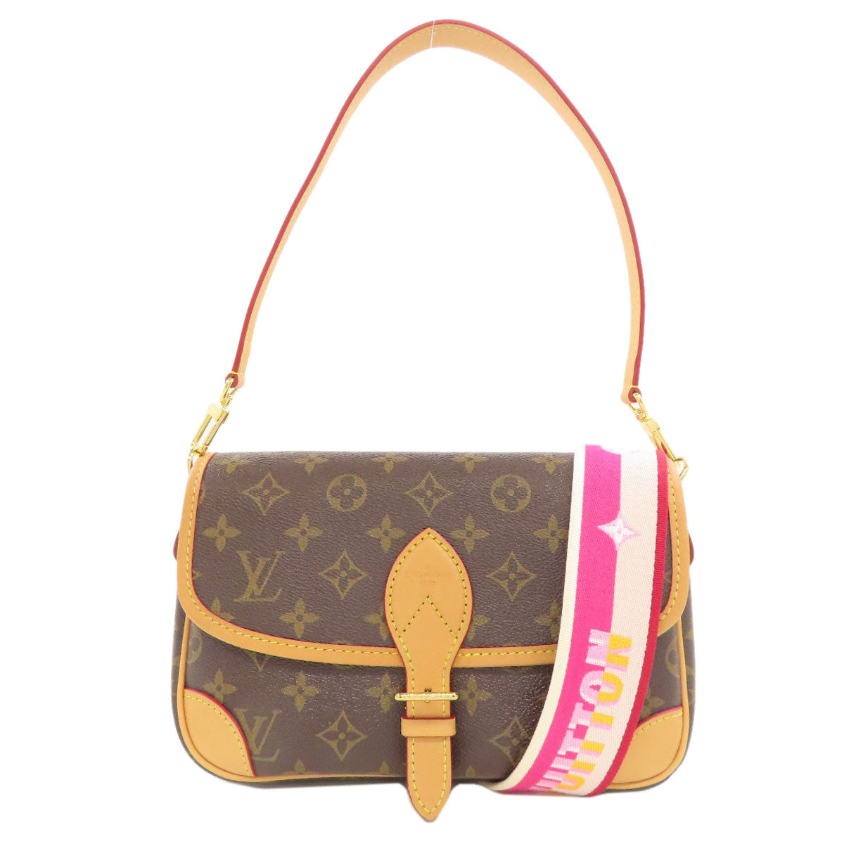 LOUIS VUITTON Shoulder Bag M46049 Monogram canvas Brown Diane NM PM Women