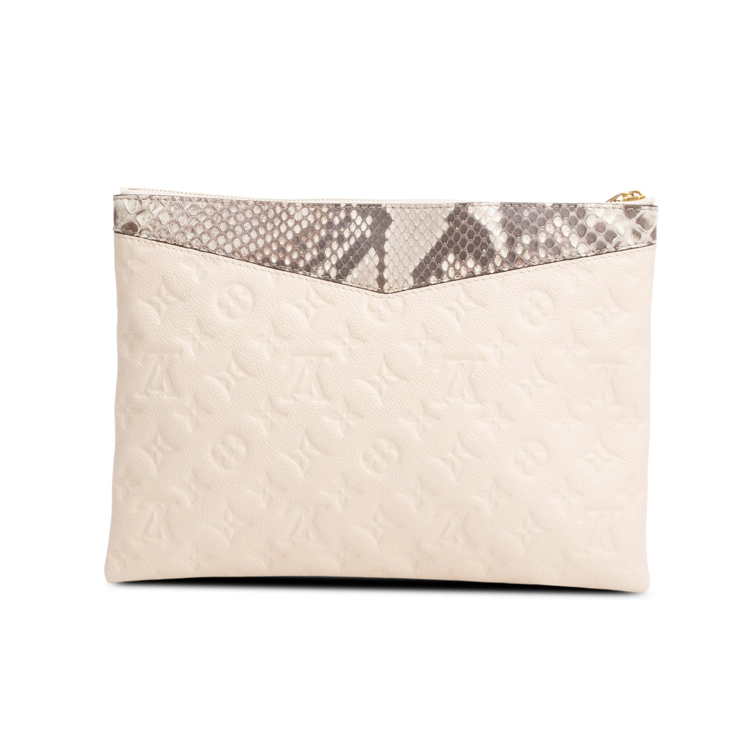 Louis Vuitton Cream Monogram Empreinte Python Daily Pouch