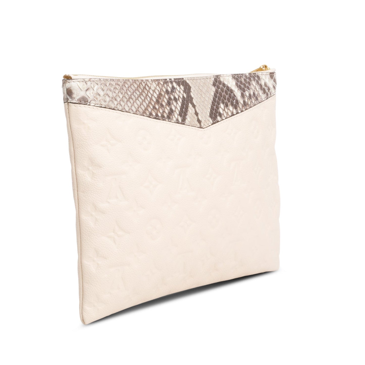 Louis Vuitton Cream Monogram Empreinte Python Daily Pouch