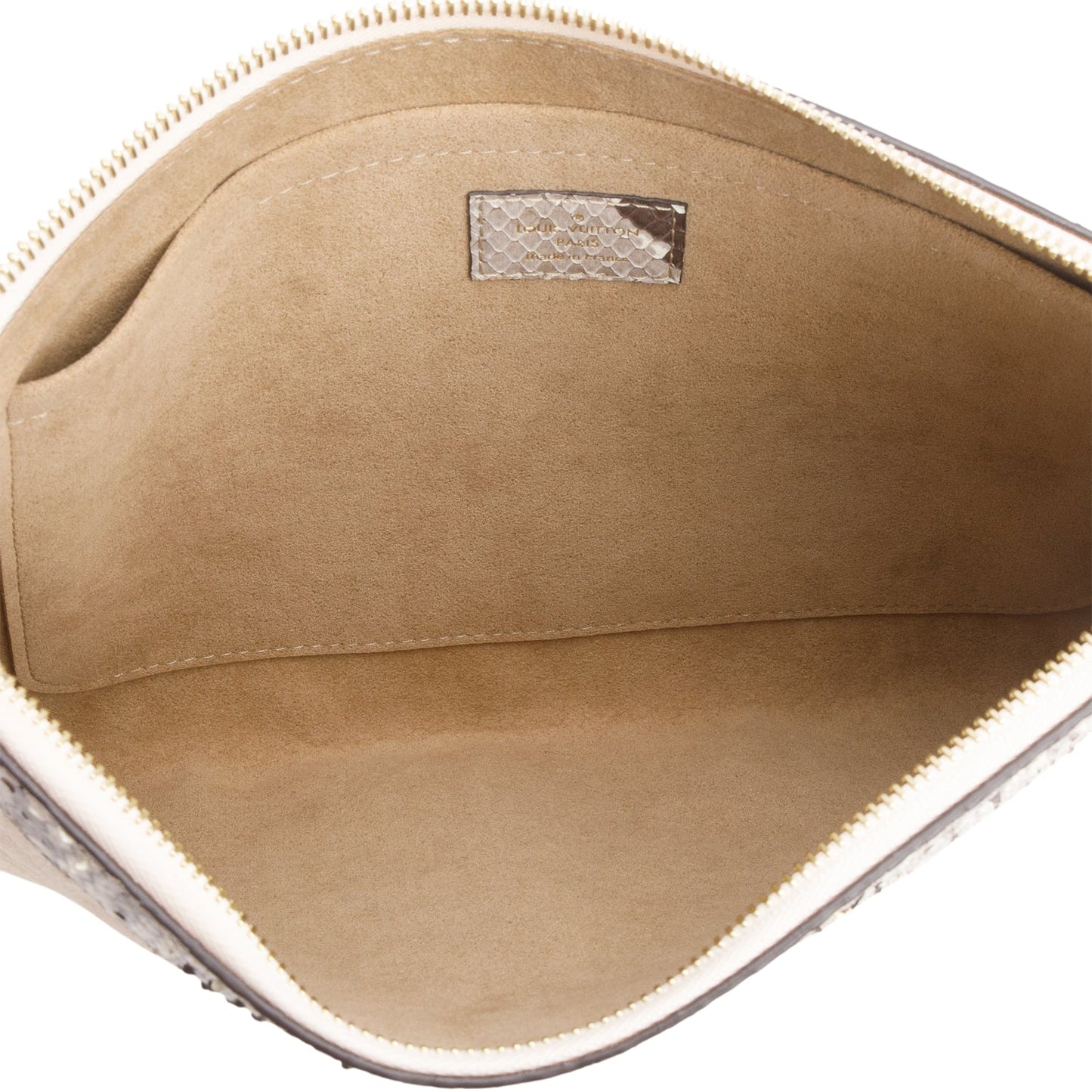 Louis Vuitton Cream Monogram Empreinte Python Daily Pouch