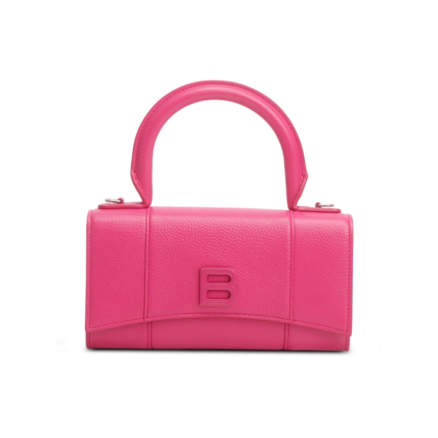 Balenciaga Pink Grained Calf Leather Hourglass Phone Holder