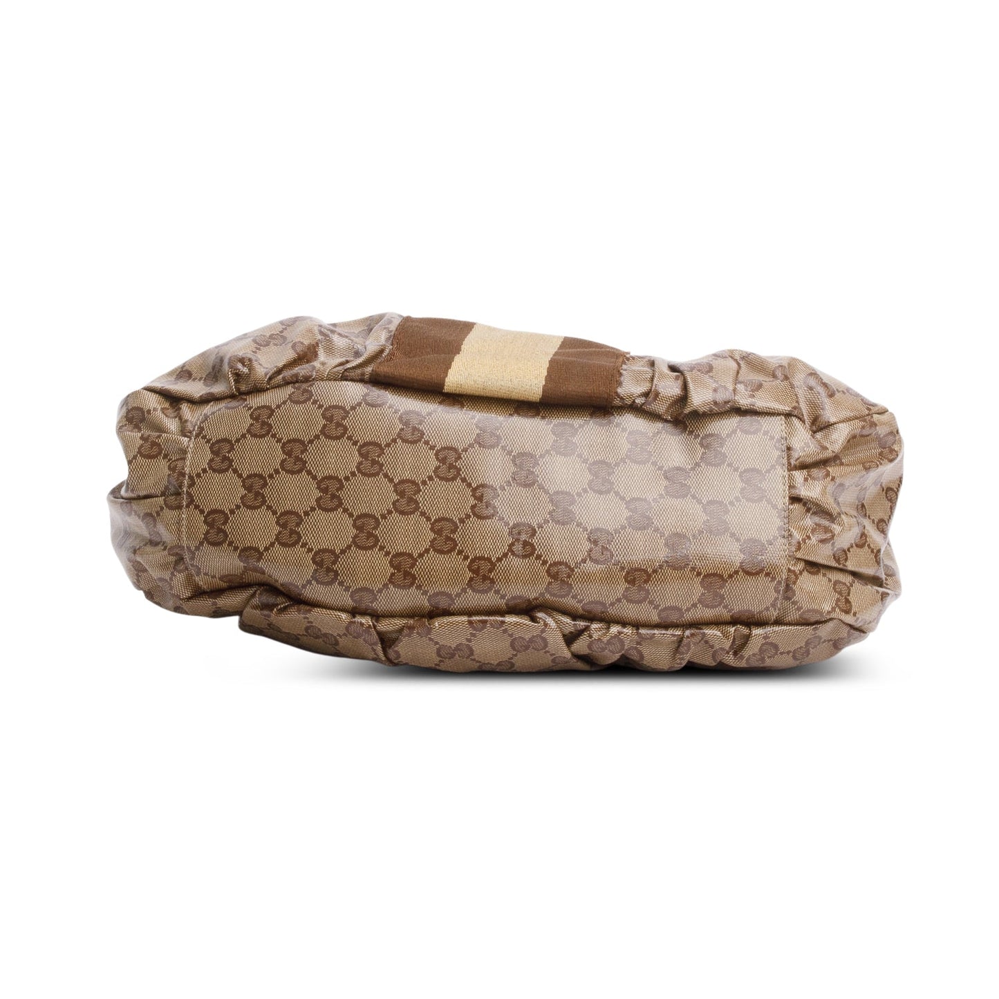 Gucci Crystal GG Coated Canvas Horsebit Hobo