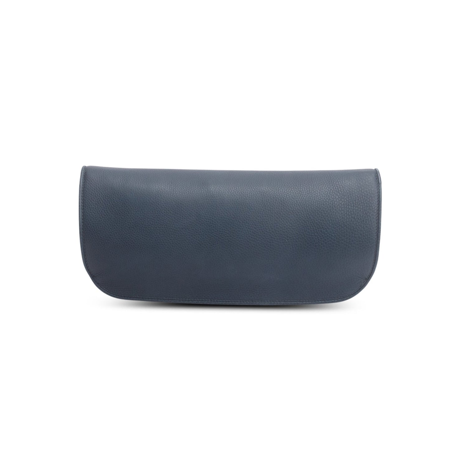 Gucci Blue Pebbled Calfskin 1973 Flap Clutch