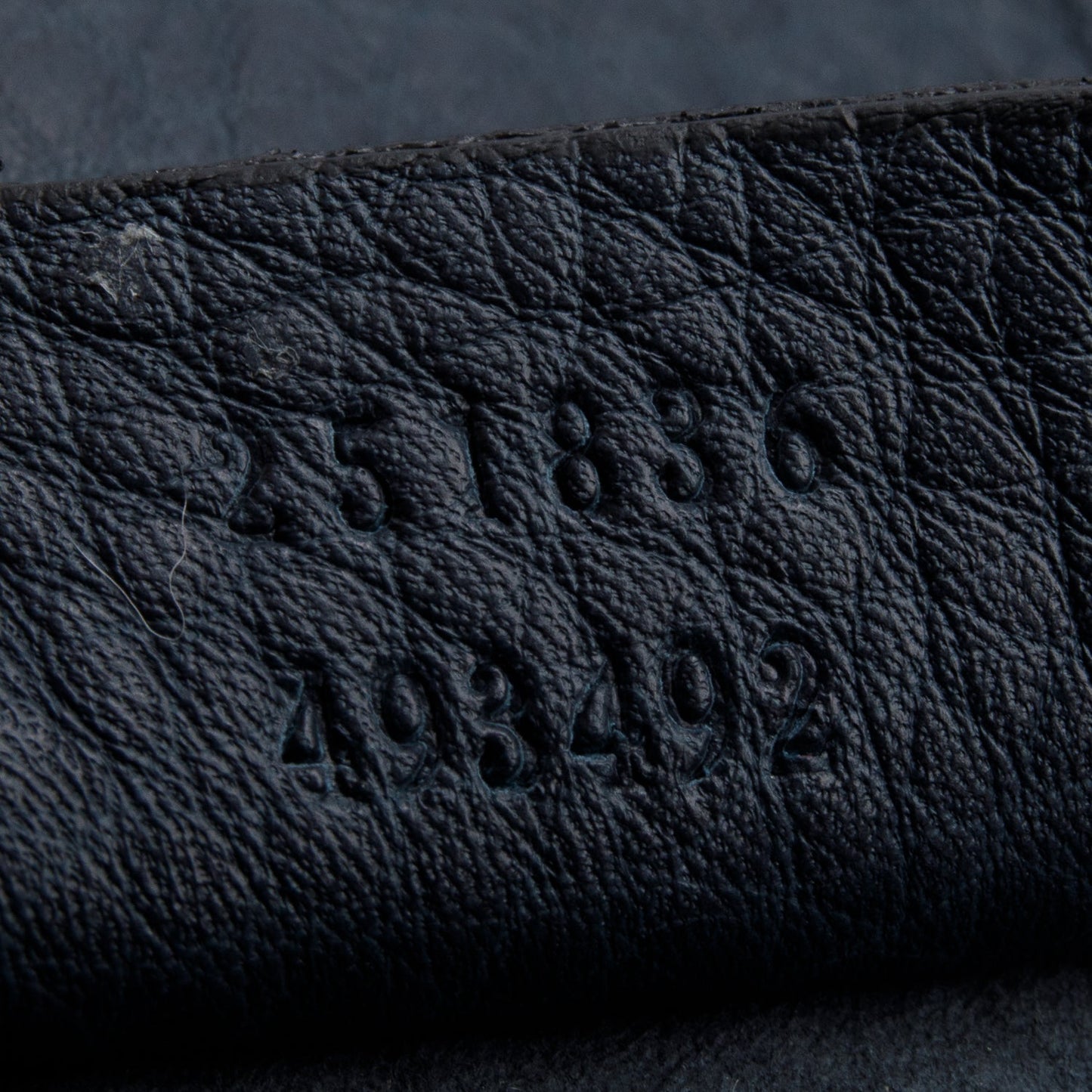 Gucci Blue Pebbled Calfskin 1973 Flap Clutch