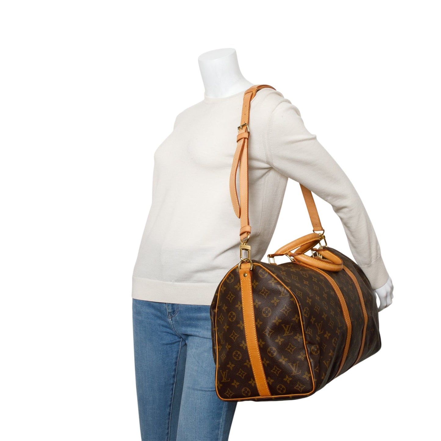 Louis Vuitton Vintage Monogram Keepall Bandouliere 50