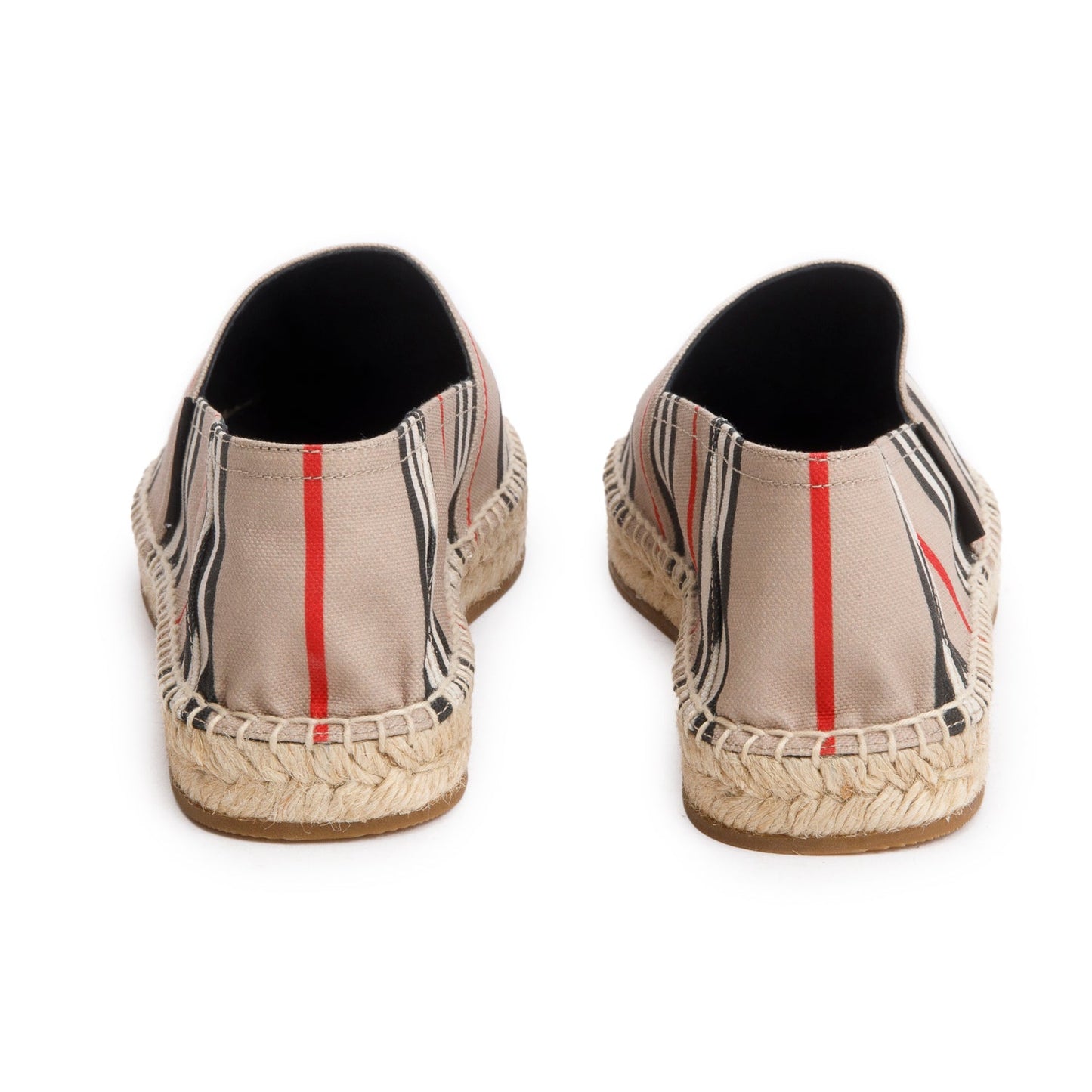 Burberry Beige Check Mews Espadrilles, Size 38